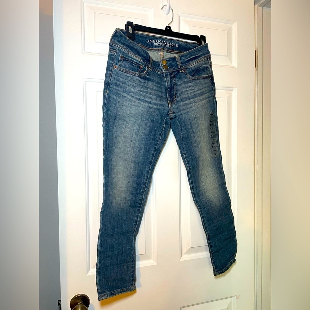 American Eagle Woman’s Skinny Crop Jeans Size 6 Stretch NWT
